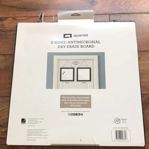 Quartet two sided anti-microbial dry erase board - Picture 3 of 3
